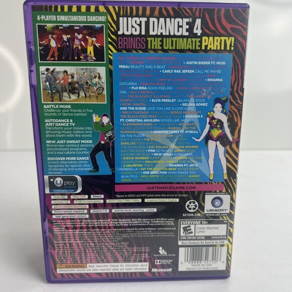 Just Dance 4 (Microsoft Xbox 360, 2012) - Picture 2 of 4